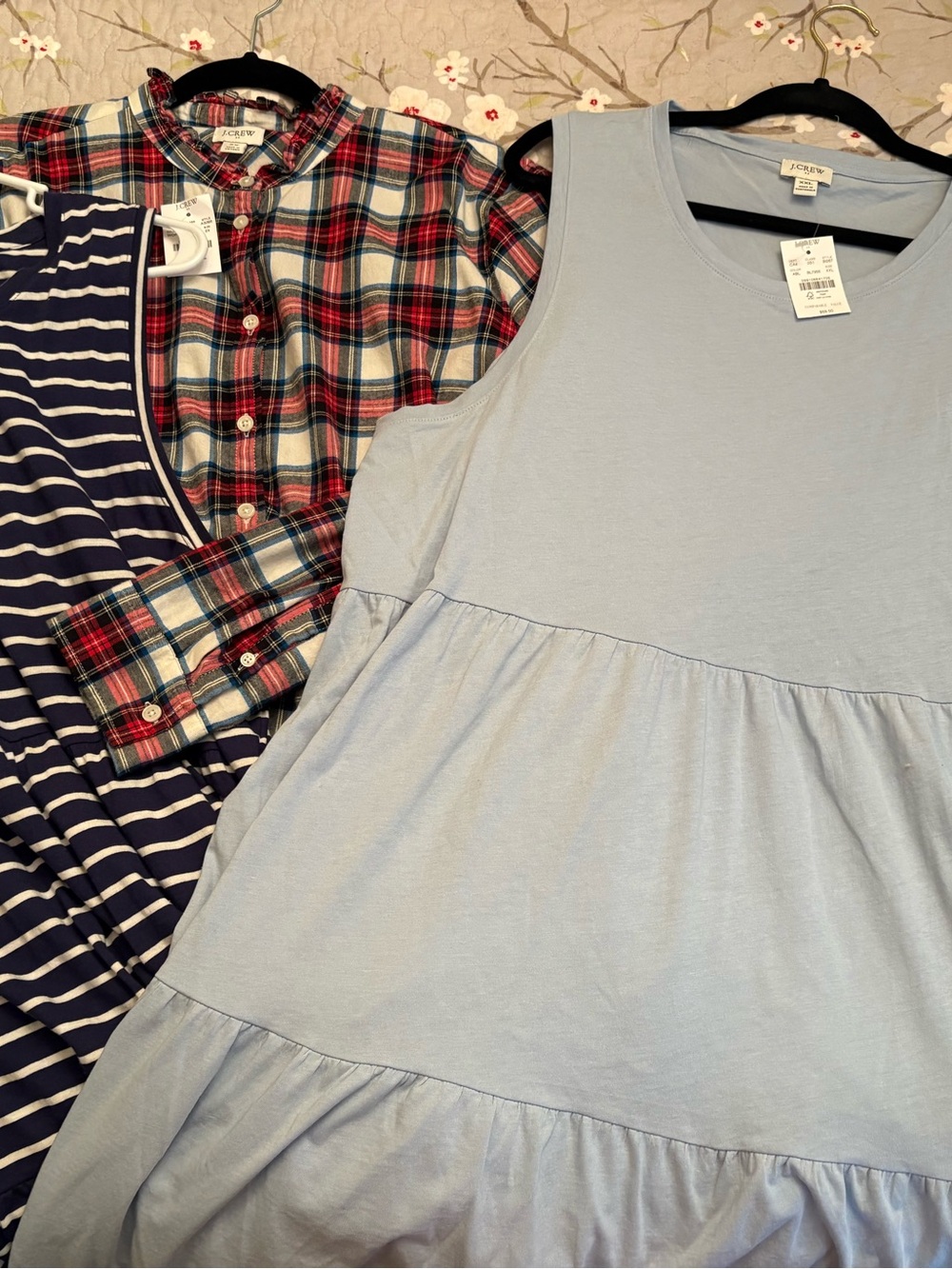 J. Crew 3 piece bundle, 2 XXL dresses NWT and one 2X shirt also NWT - Picture 2 of 11